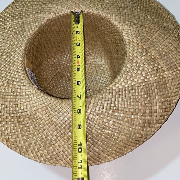 VTG Handmade Summer Straw Happy Cappeers By The Field Company Los Angeles CA Hat